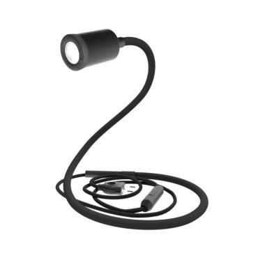 Flexibele lamp GU1d-one Creative-Cables ABSMFLVNRM04GUVNEUNRM04-L Zwart