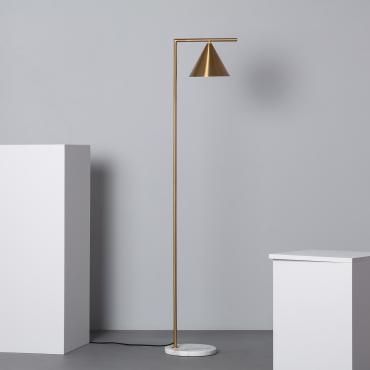 Staande lamp Marmer en Metaal Tinos Goud