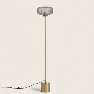 Staande Lamp Metaal en Glas Winsor Goud