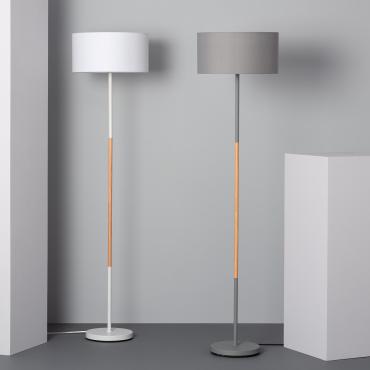 Staande Lamp van Metaal WiFi met Dimmer Silinda Grijs