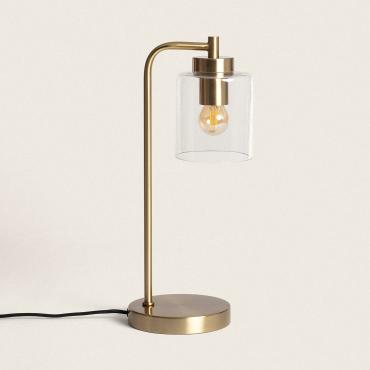 TafelLamp van Metaal en Glas Joile Goud