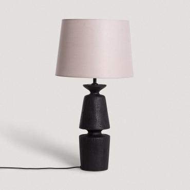 Tafellamp van Hout Alaia ILUZZIA Natuurlijk