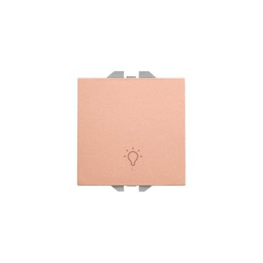 Enkelvoudig drukknopmechanisme met lichtgravure SIMON 270 20000151 Brons