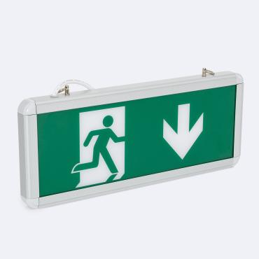 Hangend LED Noodverlichting  60lm Permanent met Dubbelzijdig Bord, 2 W