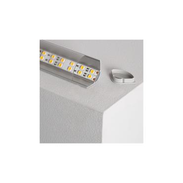 Aluminium Hoekprofiel met Doorlopende Cover voor LED Strips tot 20 mm Verschillende opties