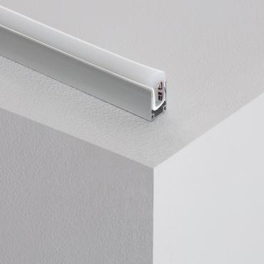 Aluminium profiel 1m Neon led slang van RGB 11 W/m Halfrond 180º 220V AC 60 LED/m IP67 in te korten om de  100 cm Zilver