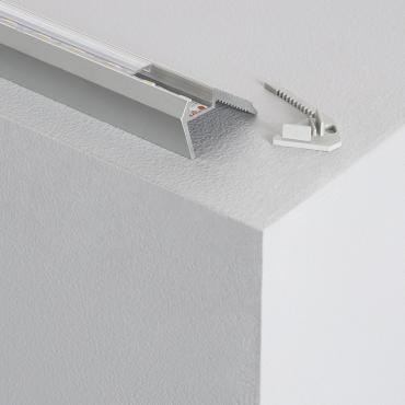 Aluminium profiel voor 1 meter LED strips Transparante Cover