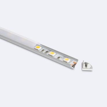 Hoekprofiel Aluminium Ronde Cover 2m voor LED Strip tot 5mm 2 m