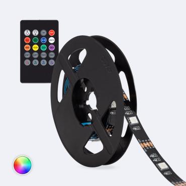 Kit  LED Strip RGB  5V DC 24LED/m met USB voor TV 2m IP20 RGB