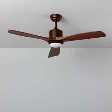 Stille Plafondventilator Forest Bruin 132cm DC Motor Afstandsbediening