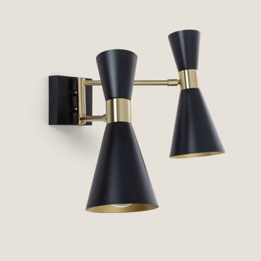 Zdjęcie produktu: Lampa Ścienna z Ruchomą Głowicą Metal 2 Reflektory Jigger