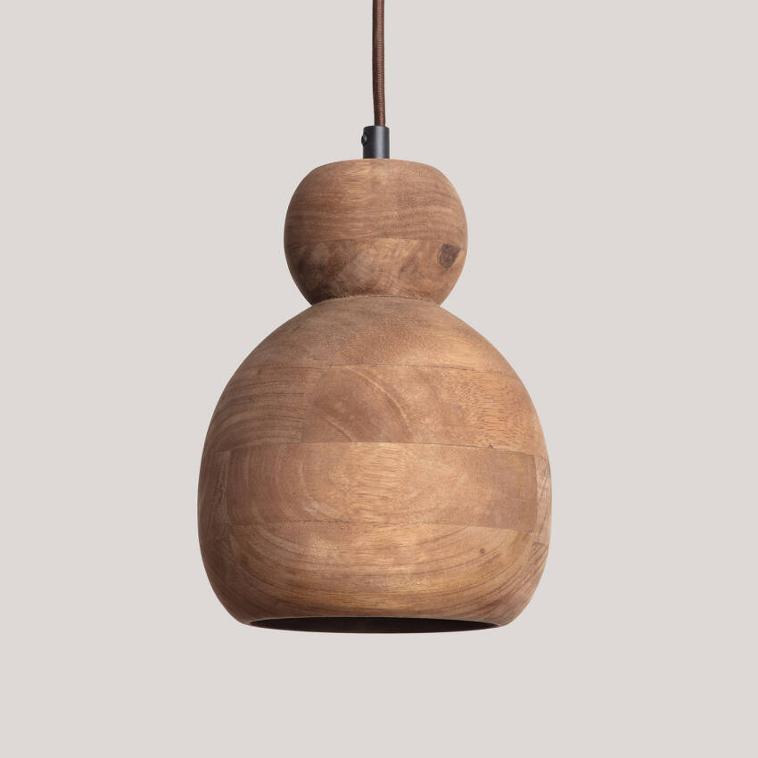 Lampa Wisząca z Drewna Dallas II