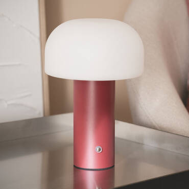 Lampa Stołowa LED Przenośna Metalowa z Akumulatorem USB Ładowalna Leta