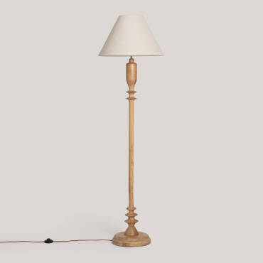 Zdjęcie produktu: Lampa Podłogowa z Drewna Meena ILUZZIA