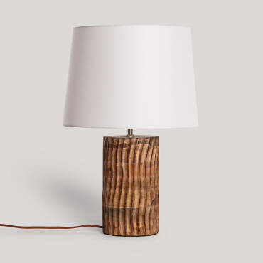 Zdjęcie produktu: Lampa Stołowa z Drewna Shruti ILUZZIA
