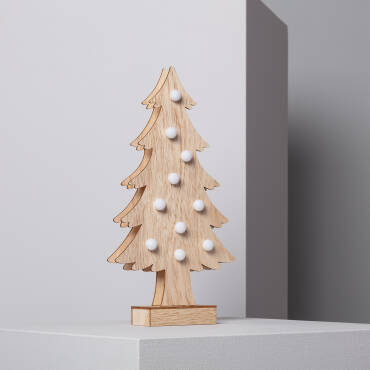 Photograph of the product LED Wooden Christmas Tree with Battery
