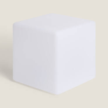 Product photography: LED Cube RGBW 30cm with Solar + USB Rechargeable Battery