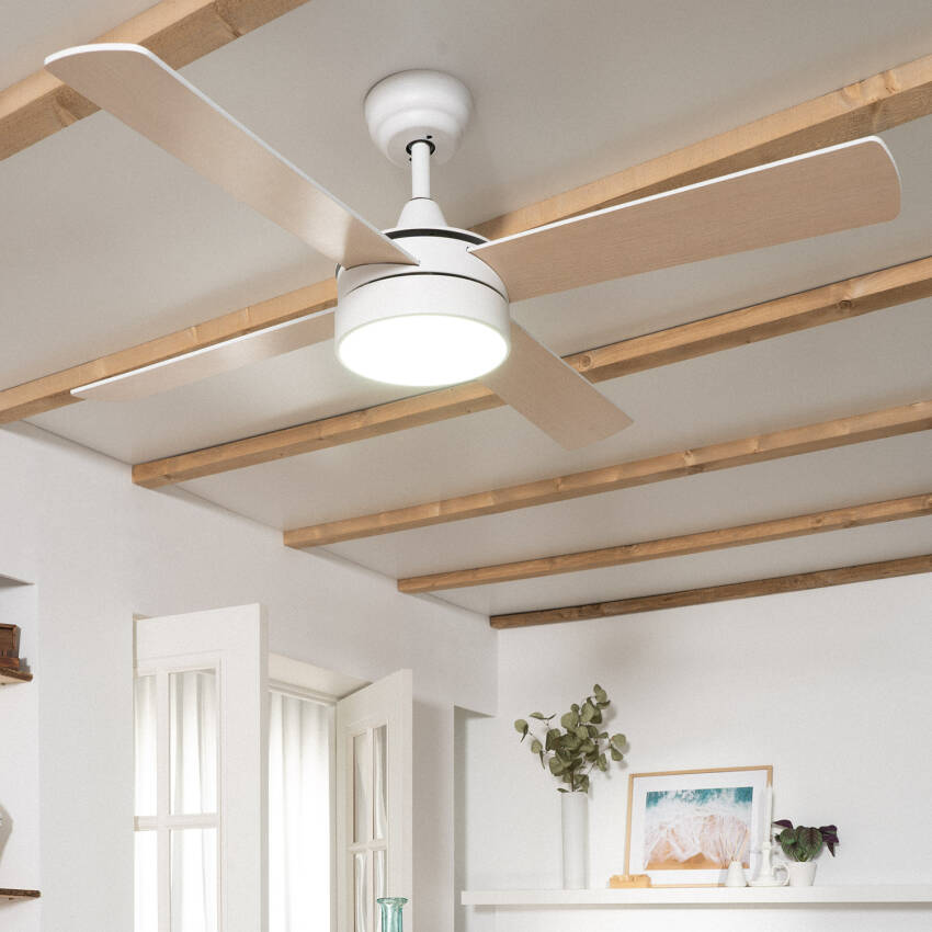 Timor Silent Ceiling Fan with DC Motor in White 132cm 