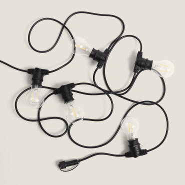 Outdoor 5m Fairy Light with B22 A60 Filament LED Bulbs IP44