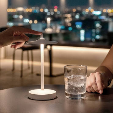 Product photography: Milevani Metal Portable Outdoor LED Table Lamp with Rechargeable Battery