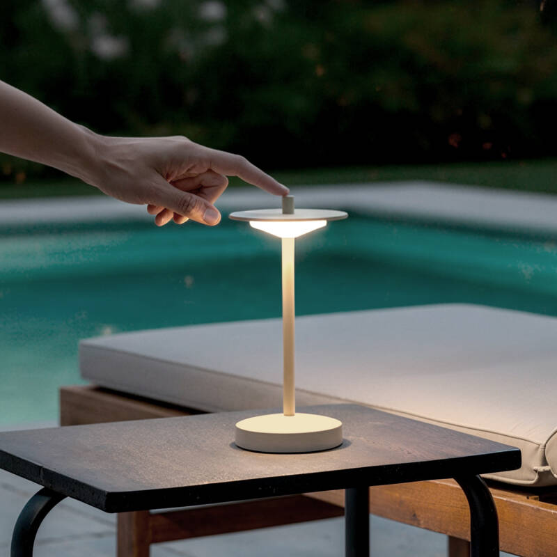 Estepona Portable Outdoor LED Table Lamp with Rechargeable Battery