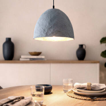 Photograph of the product: Iren Paper Mache Pendant Lamp ILUZZIA 